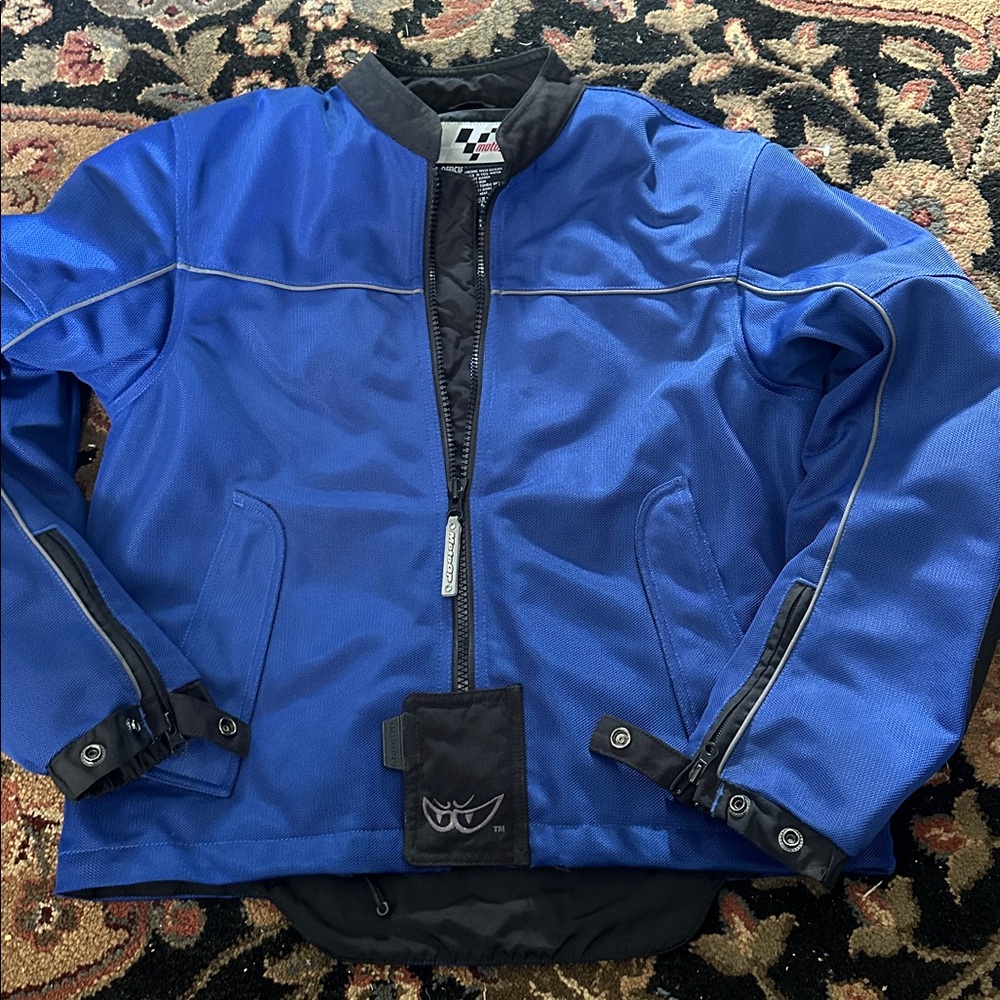 Blue Motorcycle Jacket